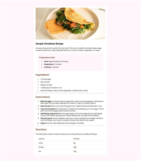 Image result for Freecodecamp Build a Recipe Page HTML