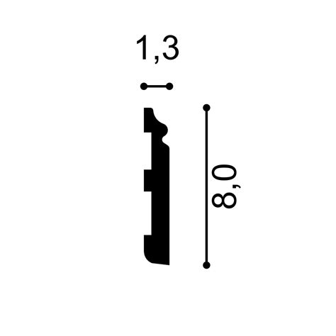Plinta Premium MD018P, 200 X 8 X 1.3 cm, Mardom Decor