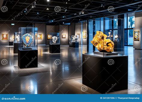 History Museum Exhibit On The Renaissance With Famous Paintings And ...