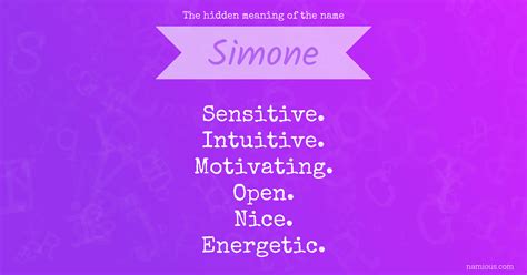 Simone Name