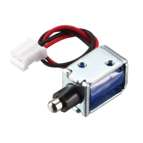 uxcell DC 12V 0.42A 3mm Mini Electromagnetic Solenoid Lock Push Pull ...