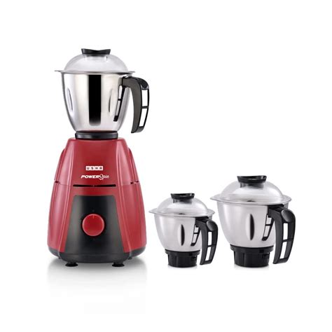 Buy Usha Powerspin 750 Watt Mixer Grinder, 3 Stainless Steel Jars with ...