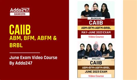 CAIIB ABM, BFM, ABFM, BRBL June Exam Video Course By Adda247