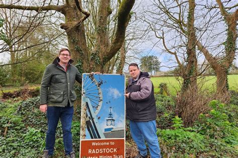 Welcome to Radstock - in Cornwall as mystery sign found 150 miles from ...