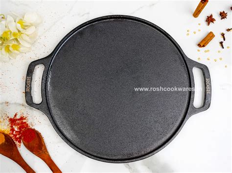 Dosa Tawa - Cast Iron - Double Handle - Non Grinded . – Rosh Cookwares