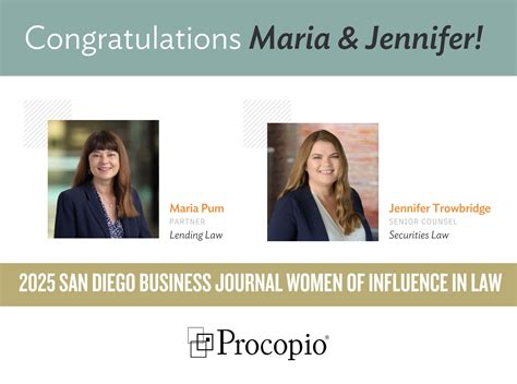 Maria Pum and Jennifer Trowbridge Named 2025 Women of Influence in Law ...