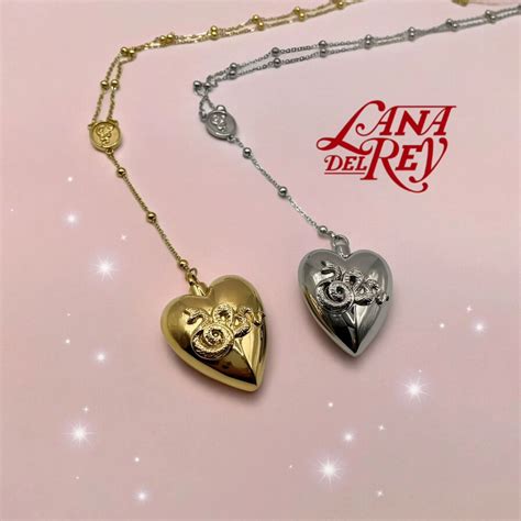 Collar coke ️ Lana del Rey Piezas limitadas Plateado y Dorado Acero ...