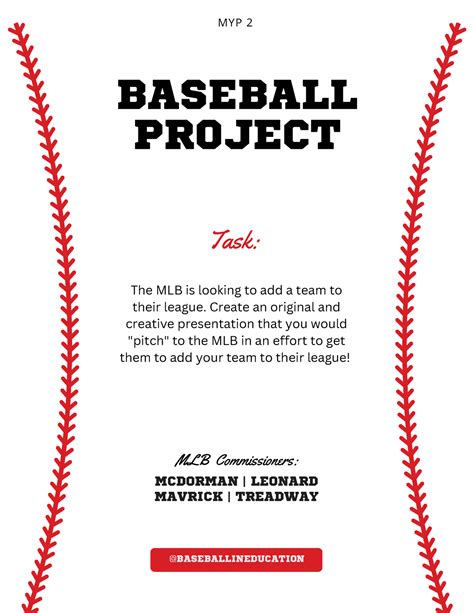 Copy of Baseball Project MYP2 - BASEBALL PROJECT MCDORMAN | LEONARD ...