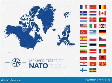 Member States of NATO (North Atlantic Treaty Organization) with All Flags Arranged by Year of ...
