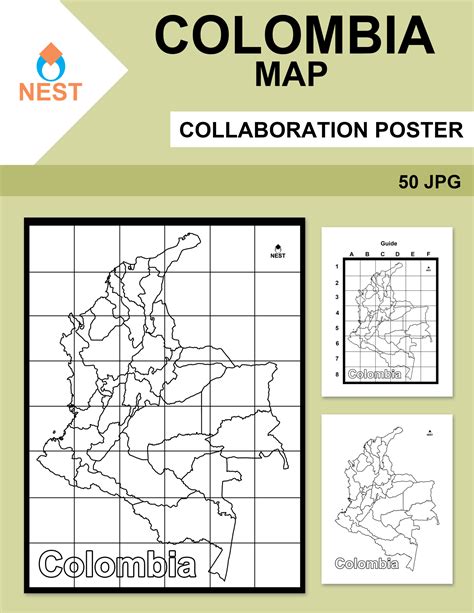 Colombia Map Collaboration Poster | Made By Teachers