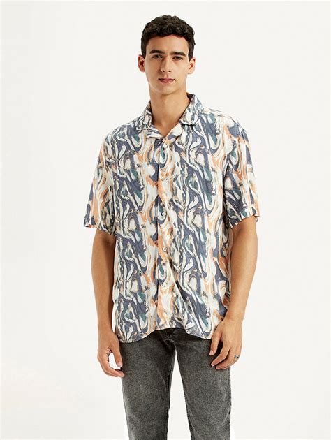Men's All Over Print Multi Color Relaxed Fit Camp Shirt – Levis India Store