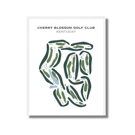 Cherry Blossom Golf Club, KY | Golf Course Map, Golf Map, Golfer Gift ...