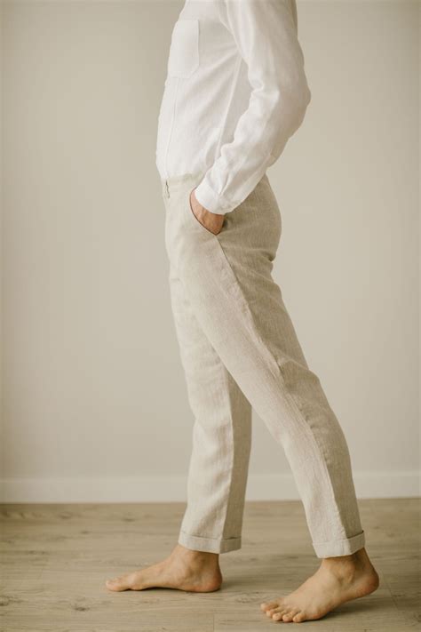 Linen Trousers, Linen Pants for Men, Smart Casual Pants, Rustic Wedding ...