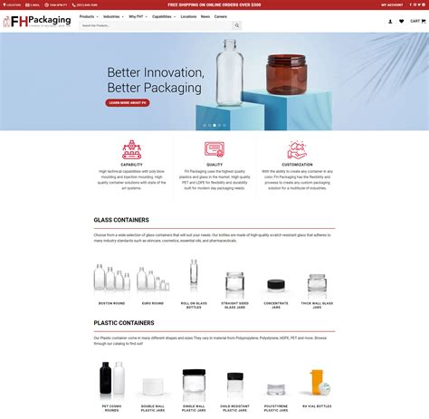 FH Packaging - 优科网络 - 美国洛杉矶网站设计 洛杉矶网站建设 | YolkWeb