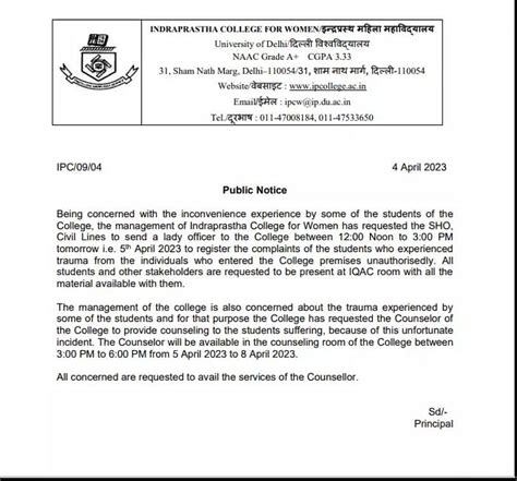 IP college for women to provide counselling sessions to traumatized ...