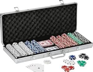 Smoneo Adult 500 Chips Casino Style Poker Chips Set Rummy Counter Token ...