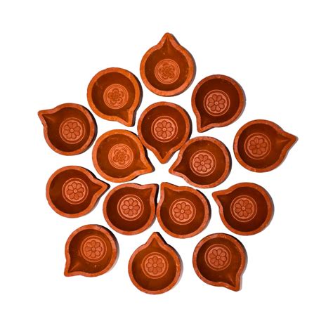 Buy Himavat Handmade Terracotta Diya for Diwali Festival | Pooja ...