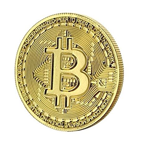 Buy KRIWIN® Gold Plated Physical Bitcoin BTC Board Game Token Poker ...