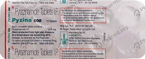 Pyzina 500 MG Tablet (10): Uses, Side Effects, Price & Dosage | PharmEasy