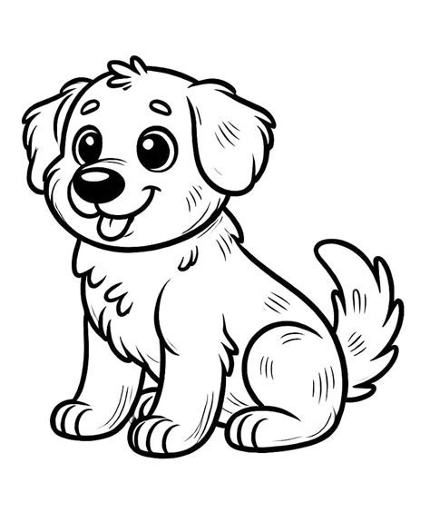 Golden Retriever coloring pages - ColoringLib