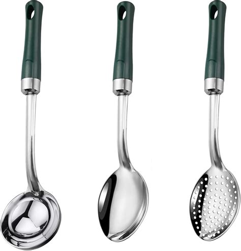 Amazon.com: IFERRENS 3-Piece 11-in Serving Spoons Set, Must Have in ...