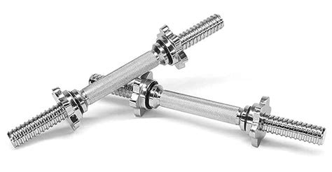 Buy SuperBull Dumbbell Rod with 4 Star Nuts, 28 mm 14 Inches Solid Bar ...