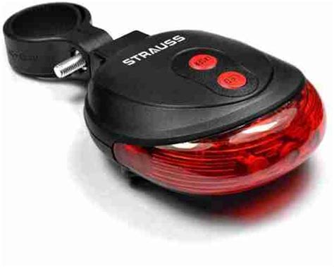 Strauss Bicycle Tail with Laser | Waterproof Cycle Back Flash | LED ...