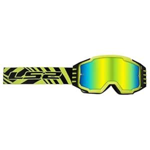 LS2 Helmets Charger Pro Motorcycle OTG Goggle (Hi-Viz Yellow with ...