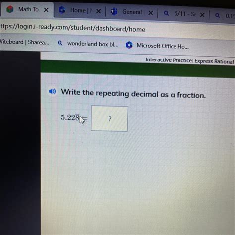 Write 5.2288888… repeating as a fraction - brainly.com