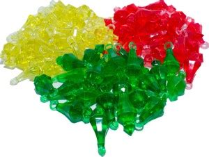 ABDkart Multi Colour Single Hanging Bells Beads Pack of 90 - Multi ...