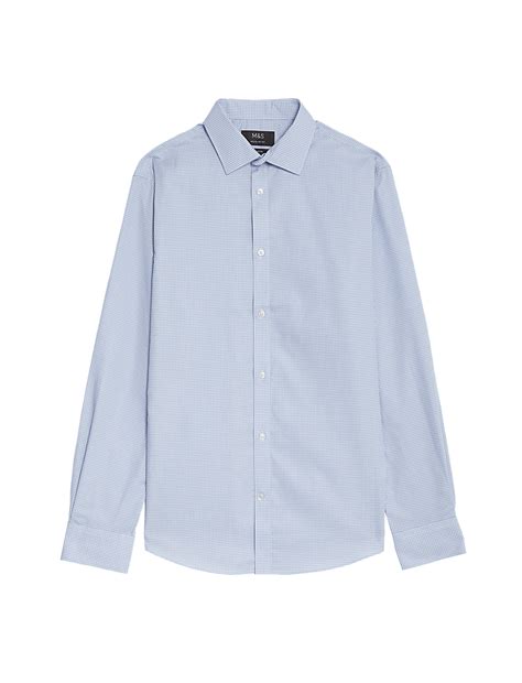 Buy Regular Fit Non Iron Pure Cotton Shirt at Marks & Spencer