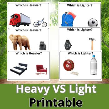 Image result for Heavy vs Light Objects