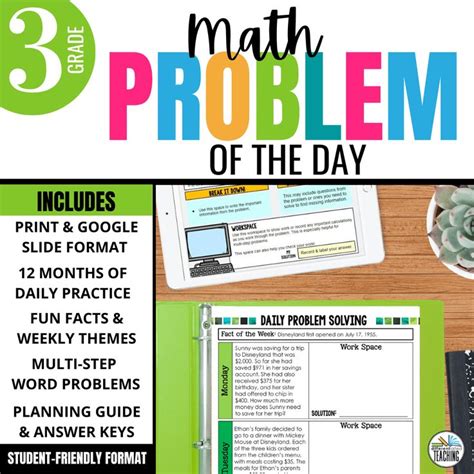 Image result for 3rd Grade Math Problem Solving
