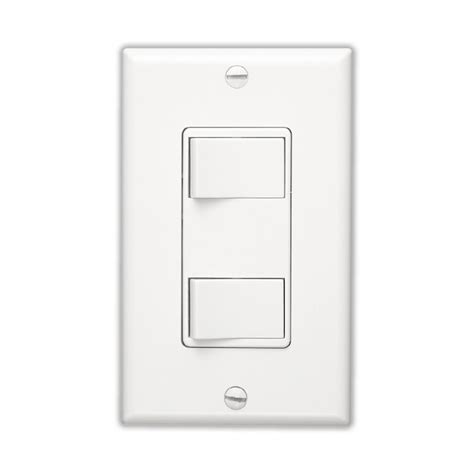 Broan Decorative Wall Controls 20-Amp Rocker Light Switch with Wall ...