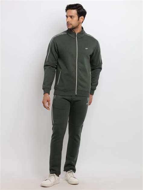 Buy B. Green Solid Tracksuit for Men | Status Quo
