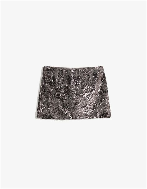 Sequinned mini skirt - BSK Teen | Bershka