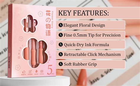 SAMVARDHAN 0.5mm Gel Pens Retractable Quick Dry Ink Fine Point Smooth ...