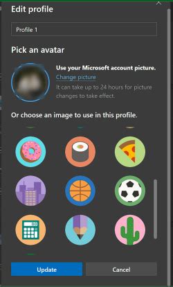 Image result for Edge Disable Profile Button