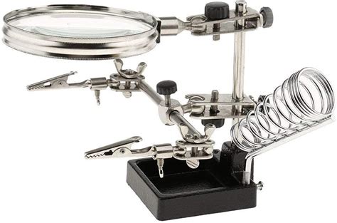 Nitya 3. 5X / 12X Helping Hand Magnifier Magnifying with Soldering ...