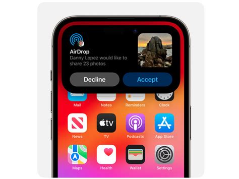 Using AirDrop 的图像结果