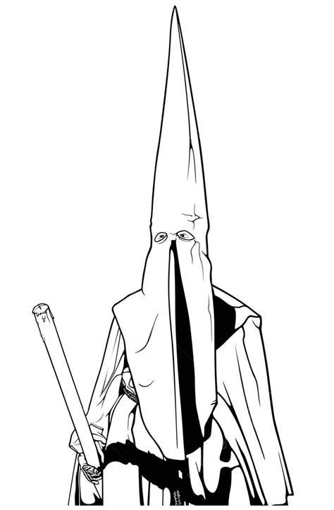 The White Robed Penitent Ku Klux Klan Temple Cleric Vector, Ku Klux ...