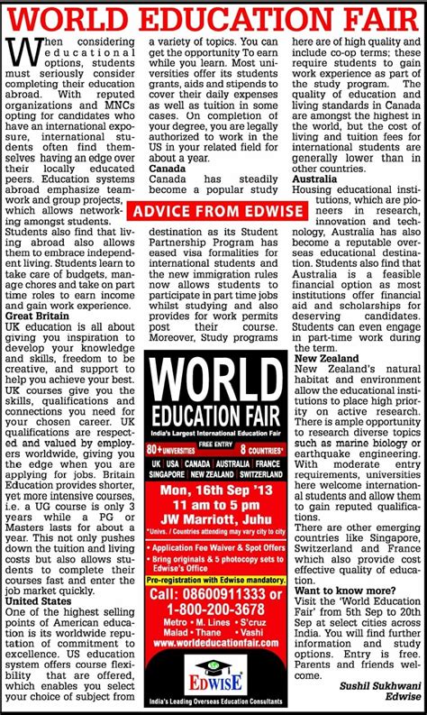 Study Abroad with Edwise International | Expert Overseas Education ...