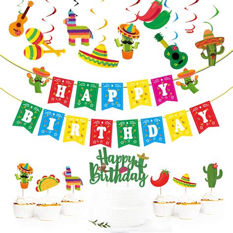 Happy Birthday Mexican Theme