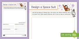Design a Space Meal Worksheet