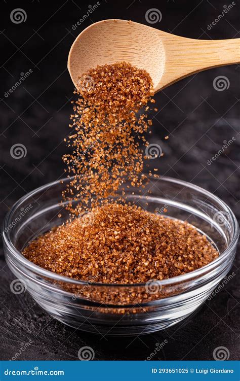 Dark brown sugar stock image. Image of healthy, pile - 293651025