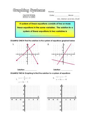 Fillable Online System of Linear EquationsSolving System of Linear ...
