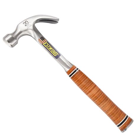 Estwing 16 oz. Smooth Face Curved Claw Hammer - Leather Grip - The ...