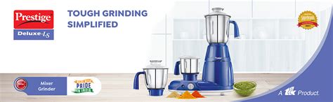 Buy Prestige Deluxe LS Mixer Grinder 750 W, 3 SS Jars (1500 ml, 1000 ml ...