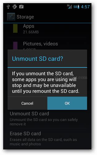 Image result for Unmount SD Card