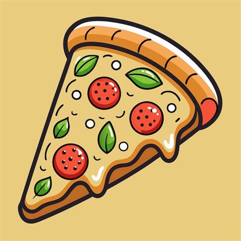Pizza food vector visual art | Premium AI-generated vector